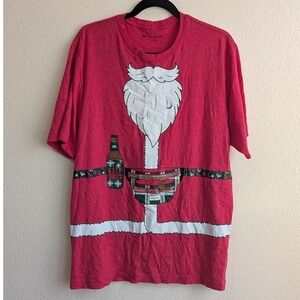 Travis Matthew Santa Christmas Holiday Golf Sucks Short Sleeve Graphic T-Shirt L